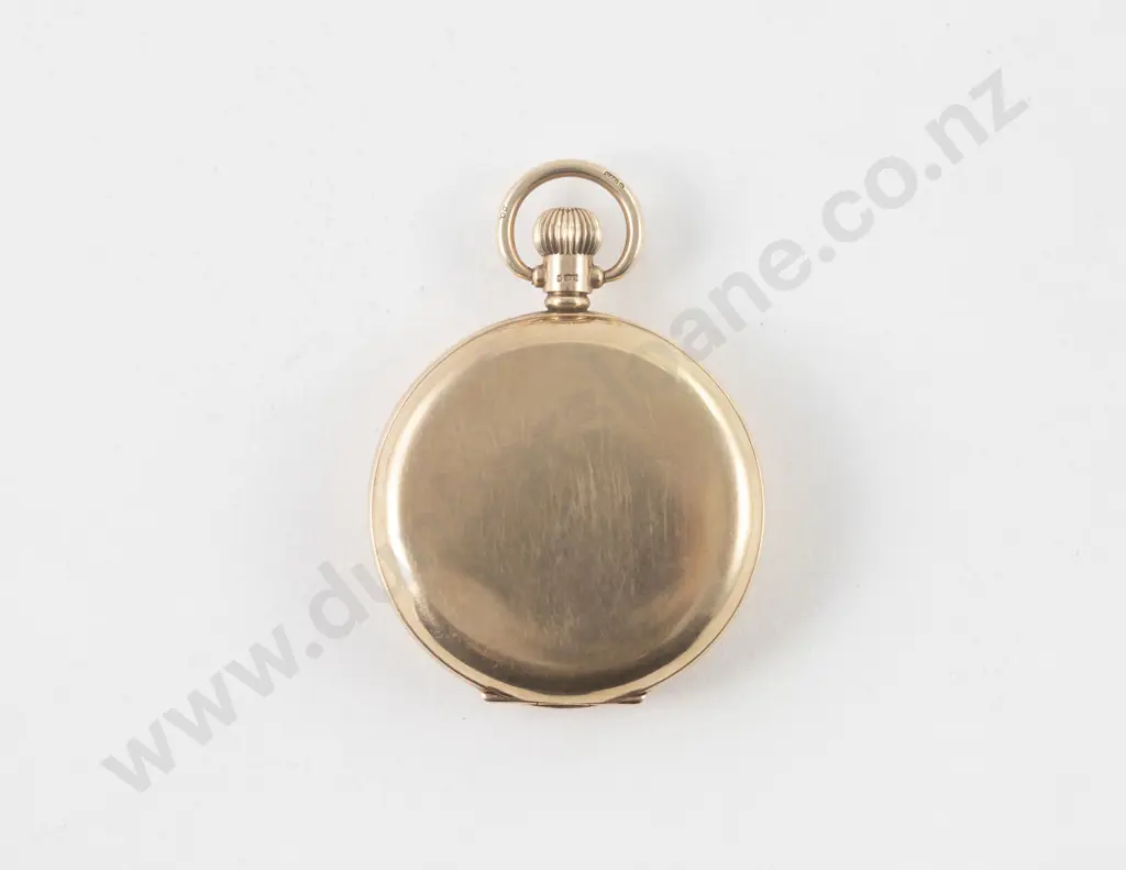 Baume 9ct Hunter Cased Lever Wind Pocket Watch Image 1++