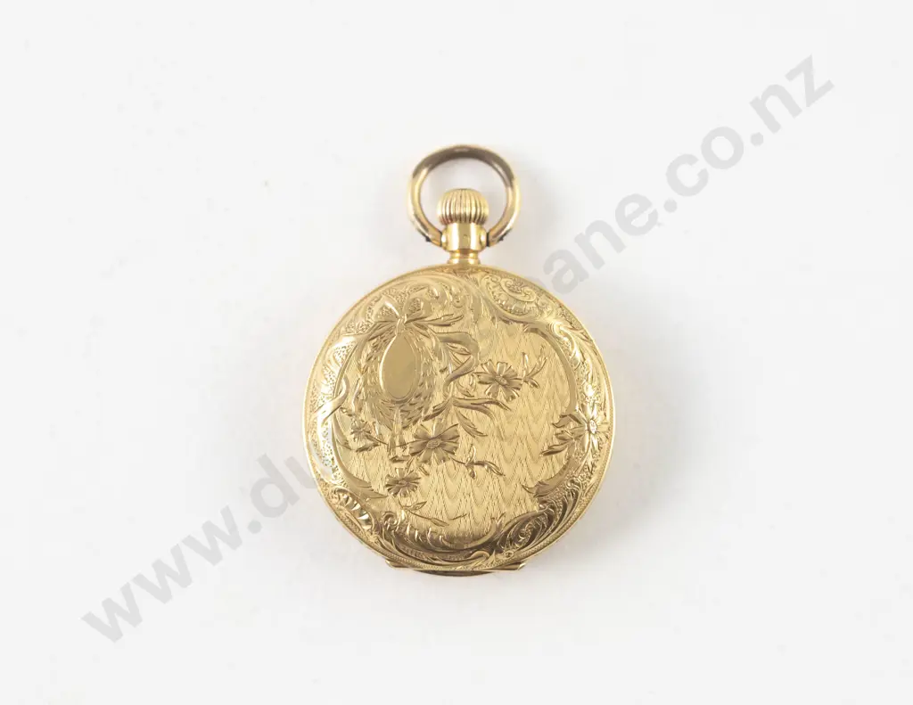 Baume Longines 18ct Hunter Cased Lever Wind Small Pocket Watch Image 1++