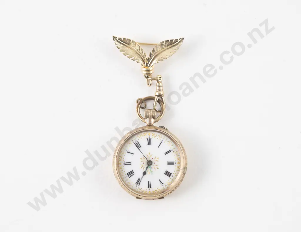 Late C19th 9ct Open Face Lever Wind Small Pocket Watch Image 1++
