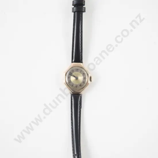 Vintage 9ct Cased Rolex Manual Wind Ladies Wrist Watch