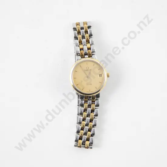 Omega 'De Ville' 18ct and Stainless Steel Ladies Wrist Watch