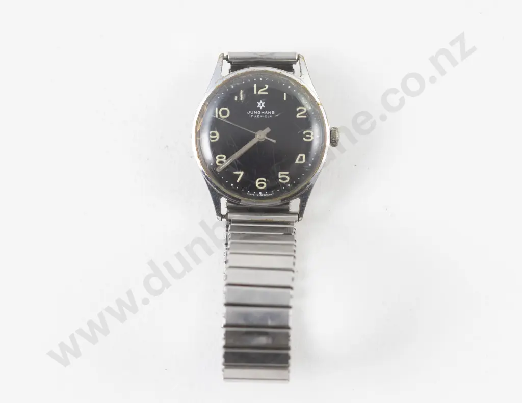 WWII Period German Junghans 17 Jewels Manual Wind Wrist Watch Image 1++