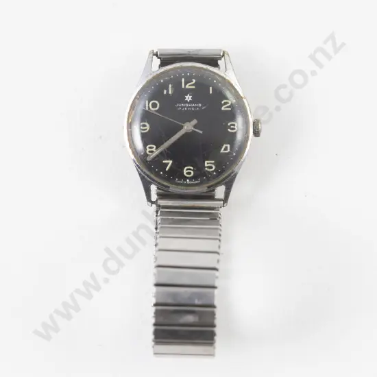 WWII Period German Junghans 17 Jewels Manual Wind Wrist Watch