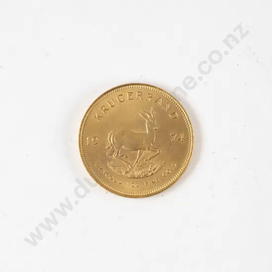 South Africa 1974 Krugerrand 1oz Fine Gold Coin