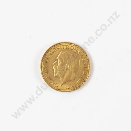 GeoV 1929 Full Gold Sovereign South Africa mint mark