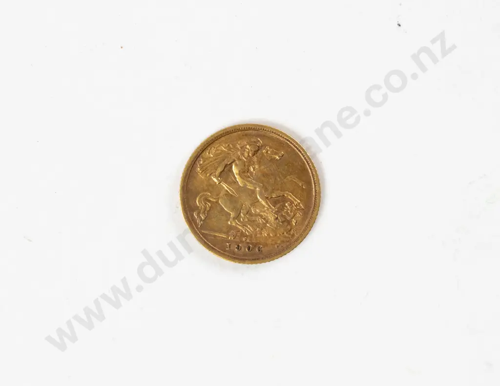 1906 Edward VII Gold Half Sovereign Sydney Mint Image 1++