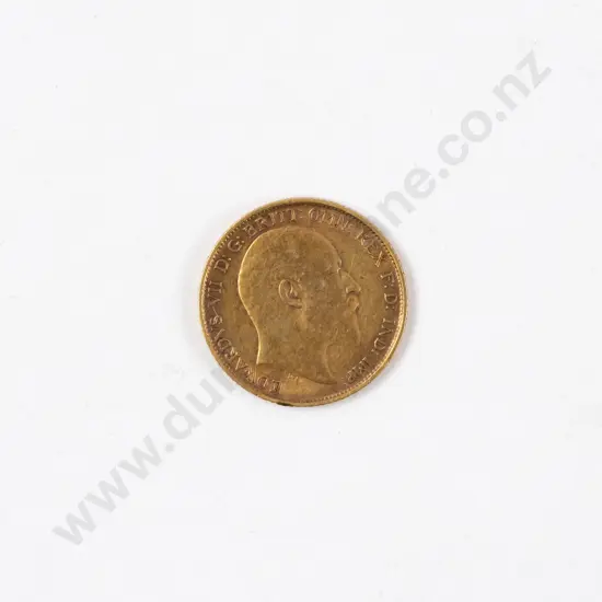 1906 Edward VII Gold Half Sovereign Sydney Mint
