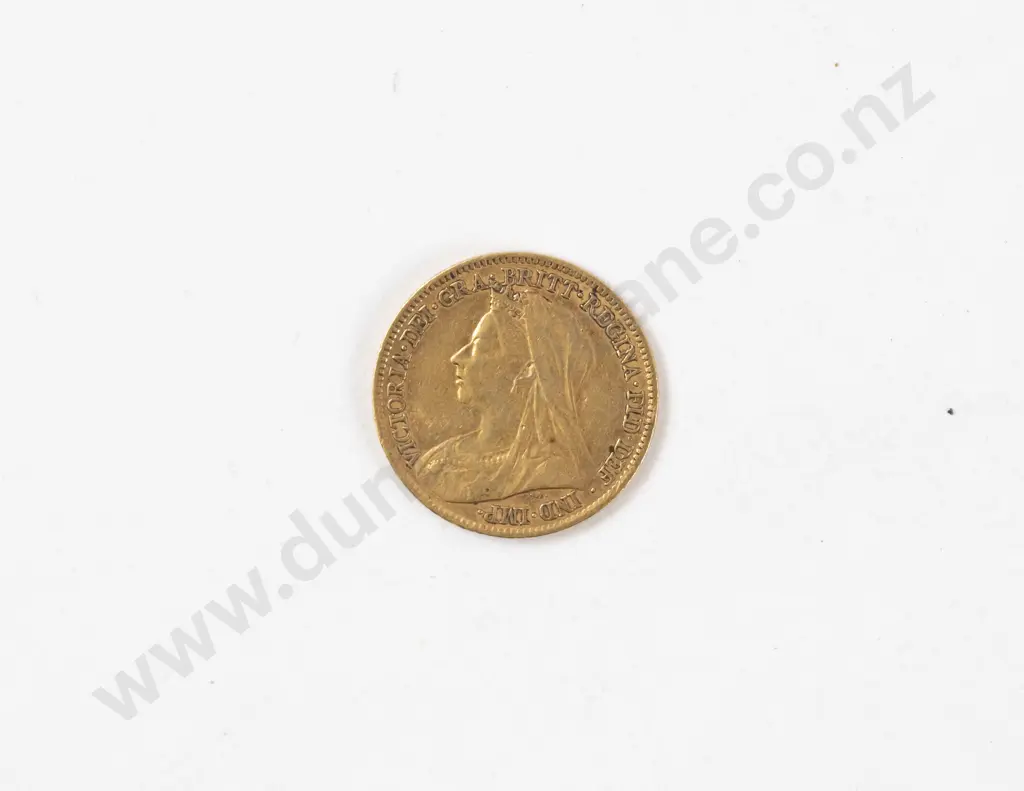 Victorian 1901 Half Gold Sovereign no mint mark Image 1++