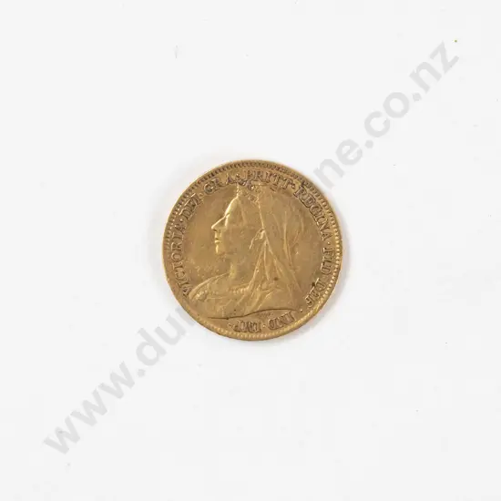 Victorian 1901 Half Gold Sovereign no mint mark