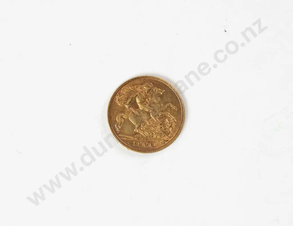 1906 Edward VII Gold Half Sovereign Sydney Mint Image 1++