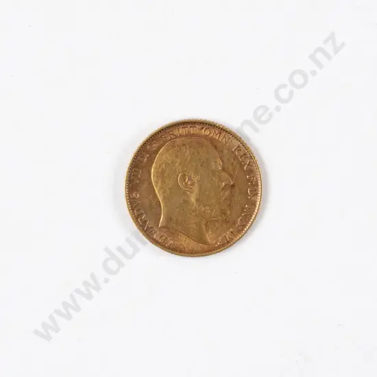 1906 Edward VII Gold Half Sovereign Sydney Mint