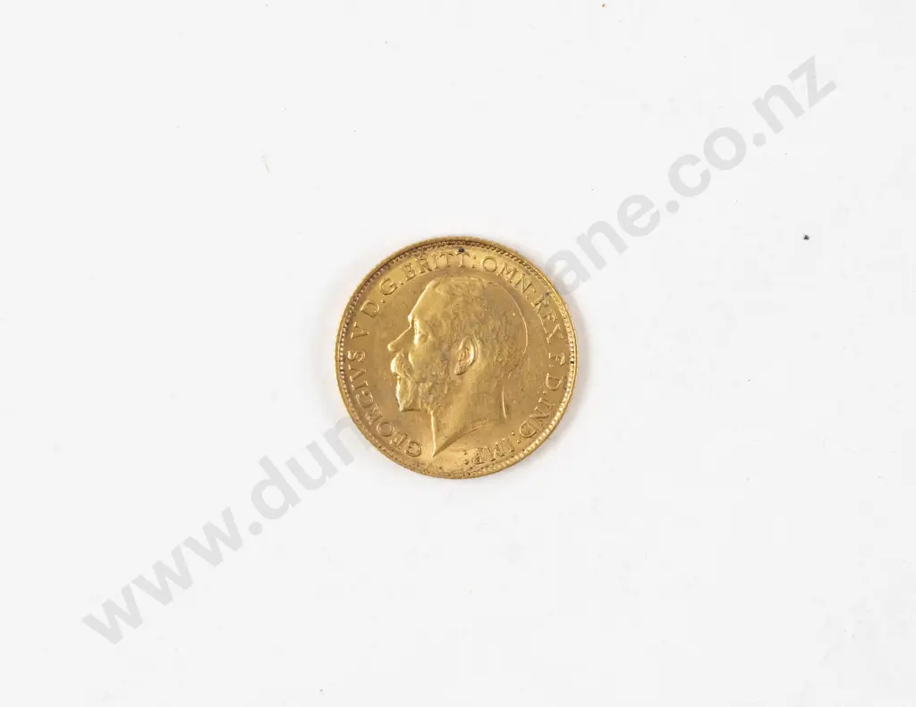 GeoV 1914 Gold Half Sovereign no mint mark Image 1++