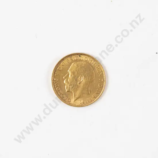 GeoV 1914 Gold Half Sovereign no mint mark