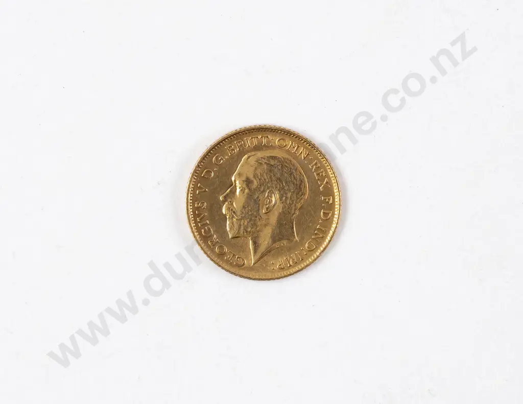 GeoV 1915 Gold Half Sovereign Sydney Mint Image 1++