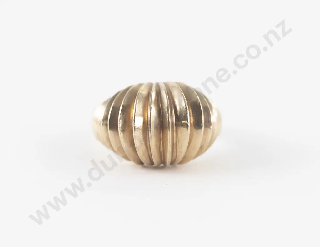 9ct Fancy Domed Band Ring Image 1++