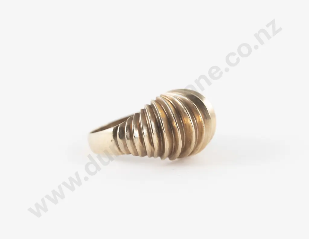 9ct Fancy Domed Band Ring Image 1++