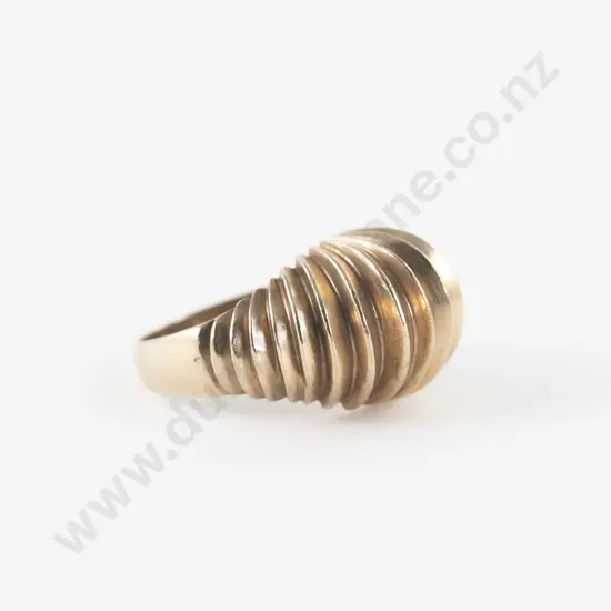 9ct Fancy Domed Band Ring