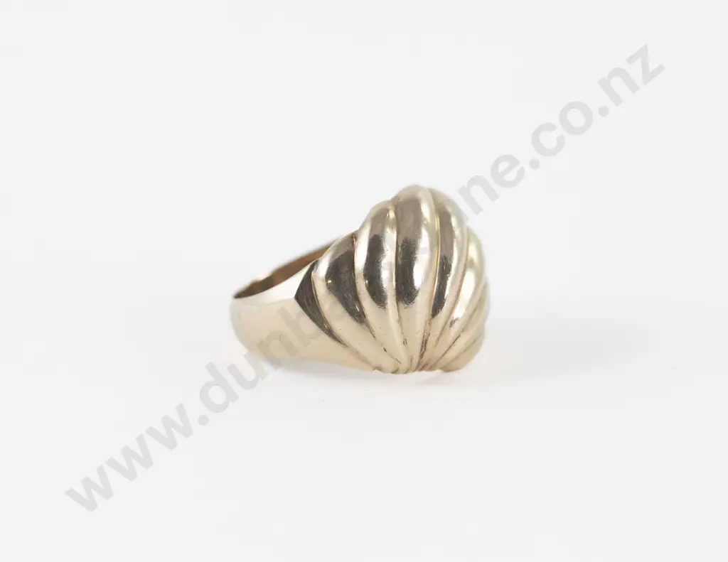 9ct Fancy Domed Band Ring Image 1++