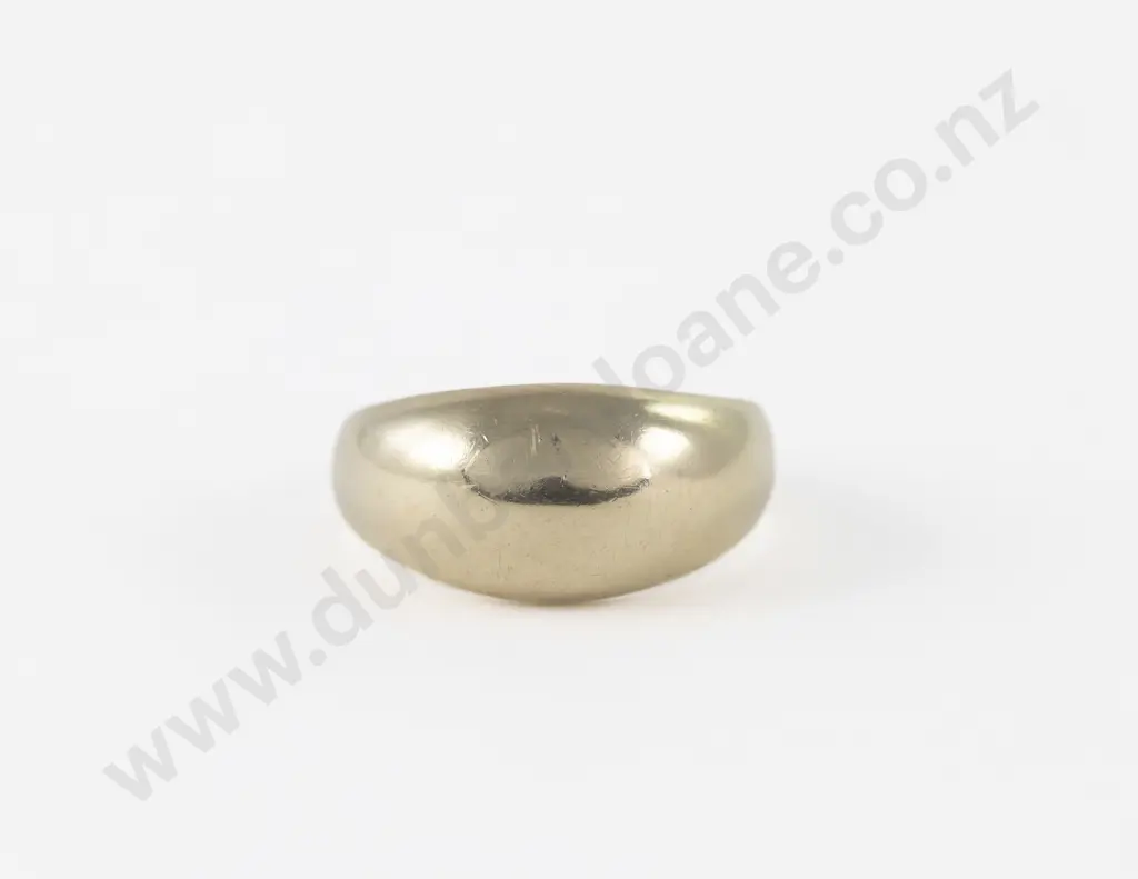 9ct Plain Wide Domed Band Ring Image 1++