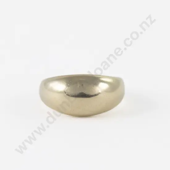 9ct Plain Wide Domed Band Ring