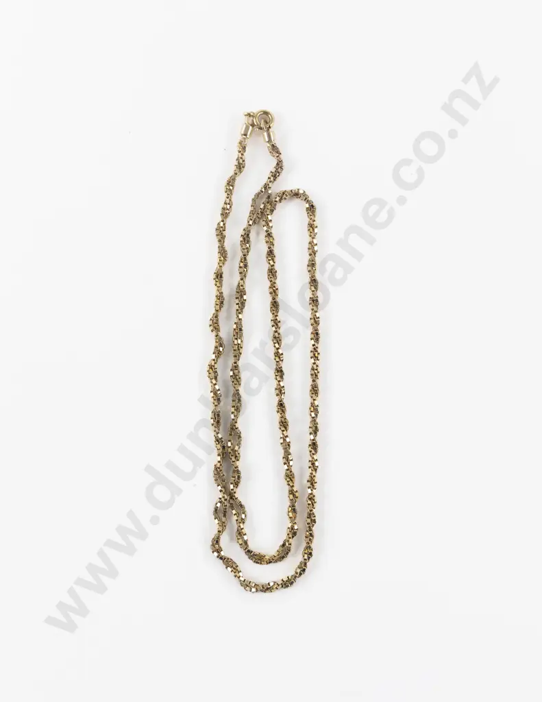9ct Double Strand Box Link Neck Chain Image 1++