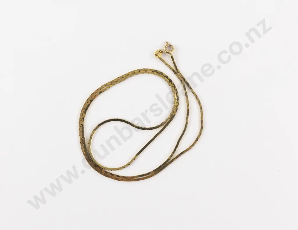 9ct Snake Link Neck Chain Image 1++