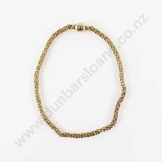 9ct Fancy Multi-Trace Link Neck Chain