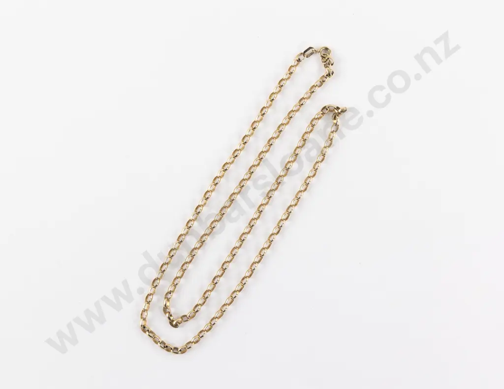 9ct Trace Link Neck Chain Image 1++