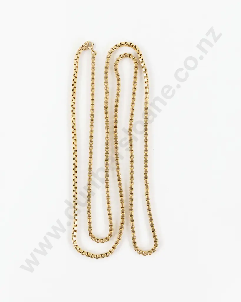 9ct Fancy Box Link Neck Chain Image 1++