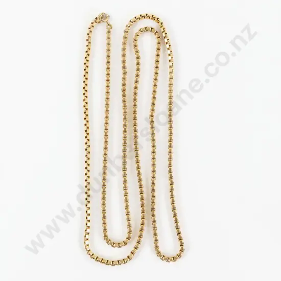 9ct Fancy Box Link Neck Chain