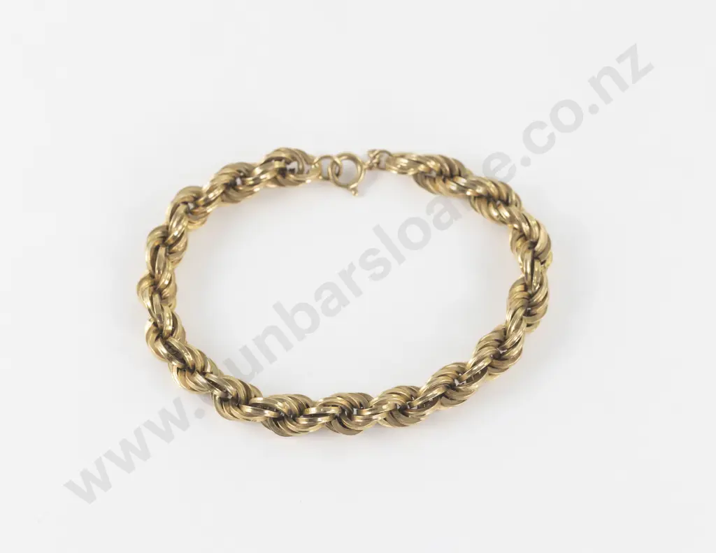 18ct Fancy Mixed Curb Link Bracelet Image 1++