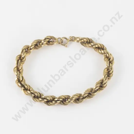 18ct Fancy Mixed Curb Link Bracelet