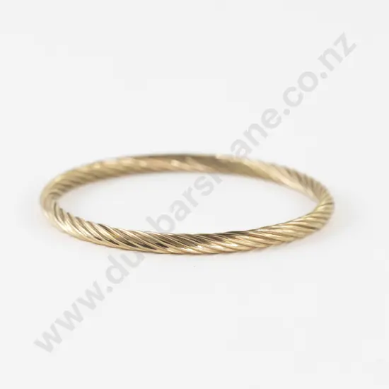 9ct Twist Design Bangle