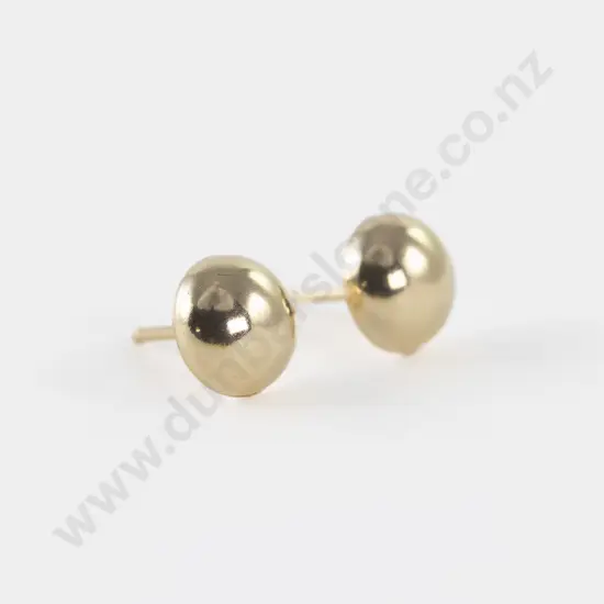 Pair 18ct Dome Stud Earrings
