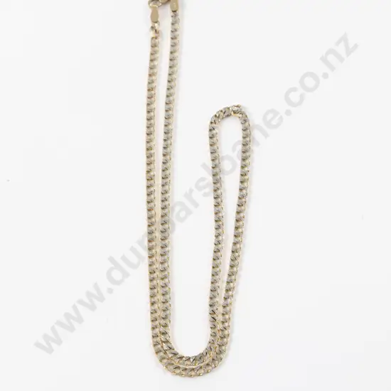 9ct Modern Flat Curb Link Neck Chain