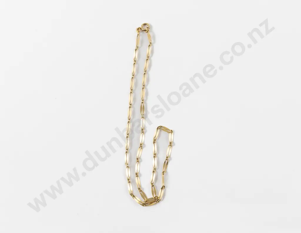 18ct Fancy Link Neck Chain Image 1++