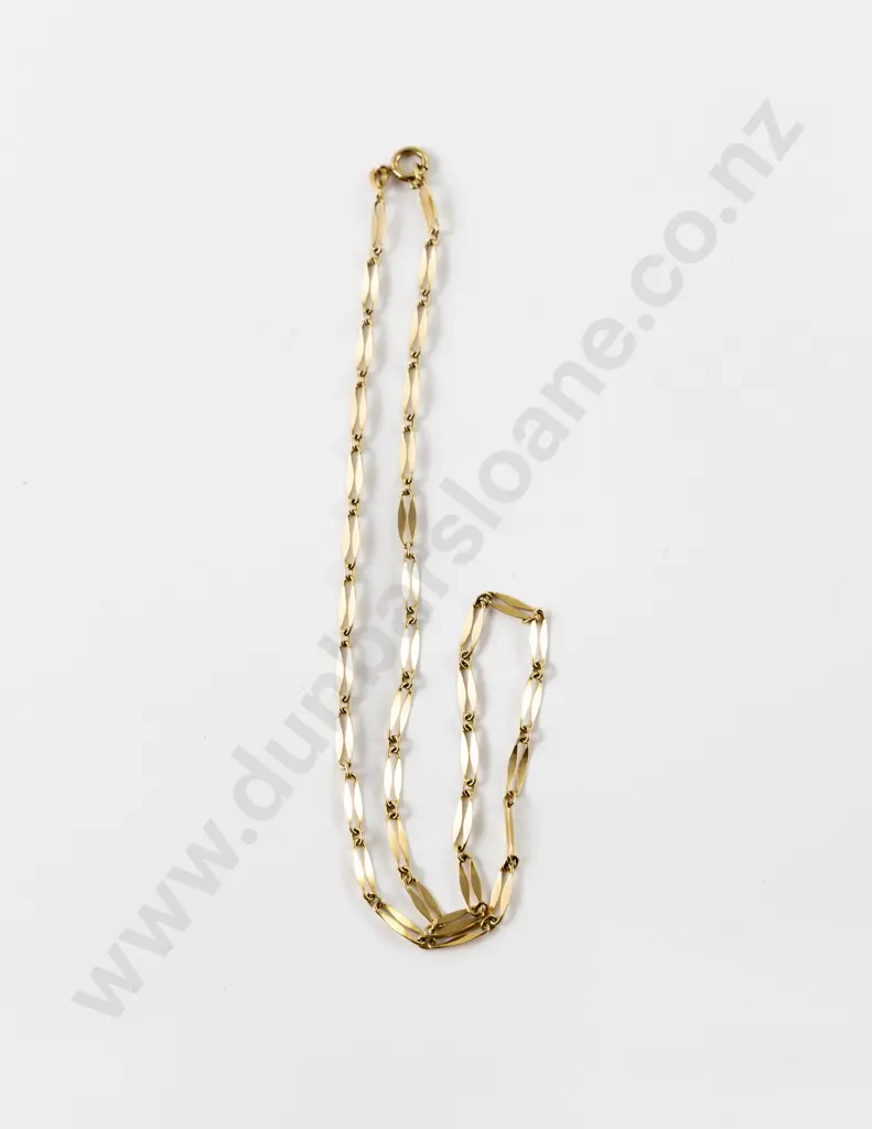 18ct Fancy Link Neck Chain Image 1++