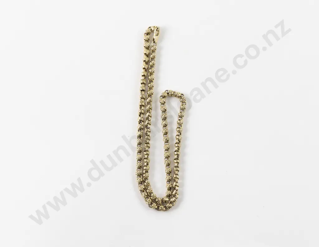 9ct Fancy Mixed Trace Link Neck Chain Image 1++