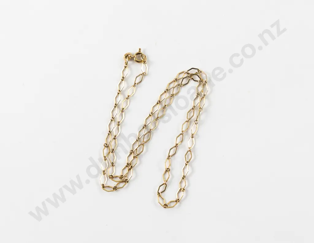 9ct Fancy Link Neck Chain Image 1++
