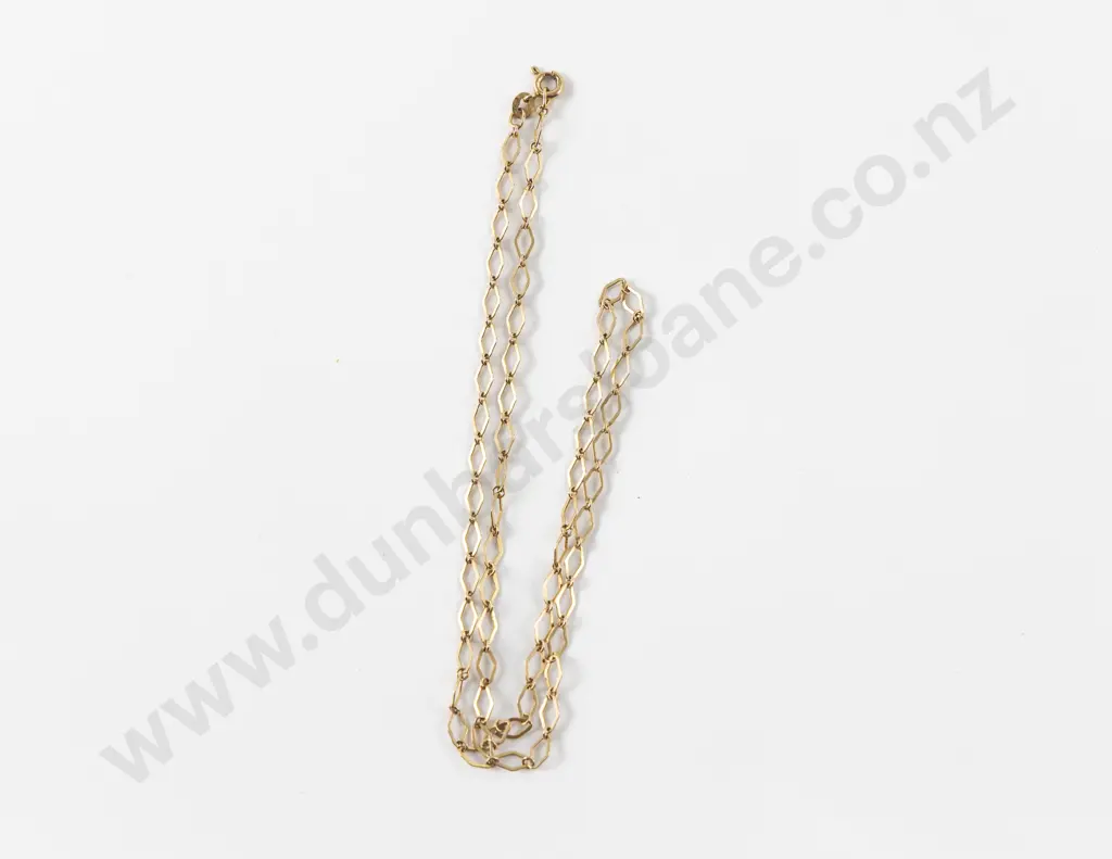 9ct Fancy Link Neck Chain Image 1++
