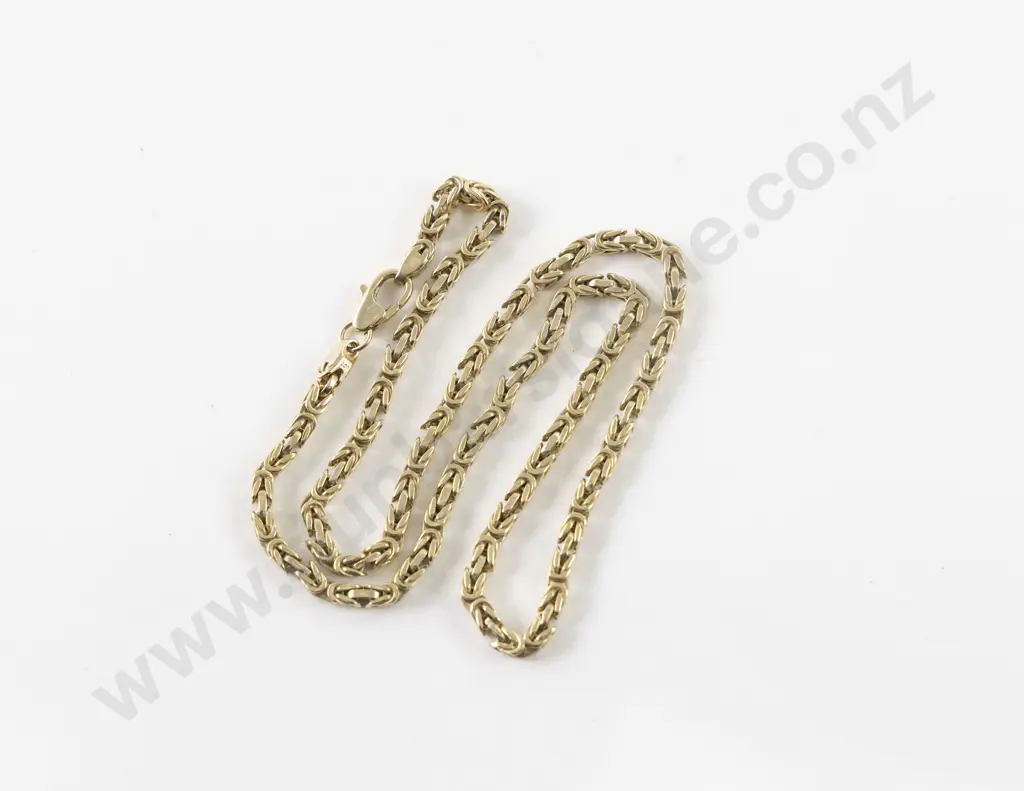 9ct Fancy Link Neck Chain Image 1++