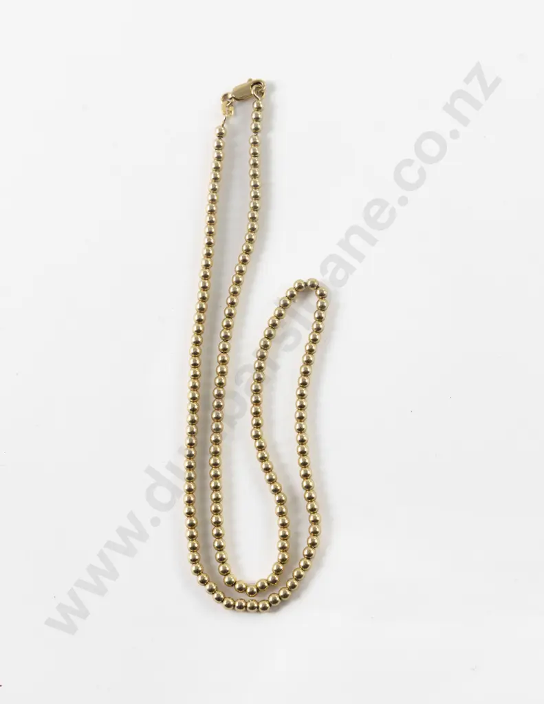 14ct Fancy Bead Link Neck Chain Image 1++