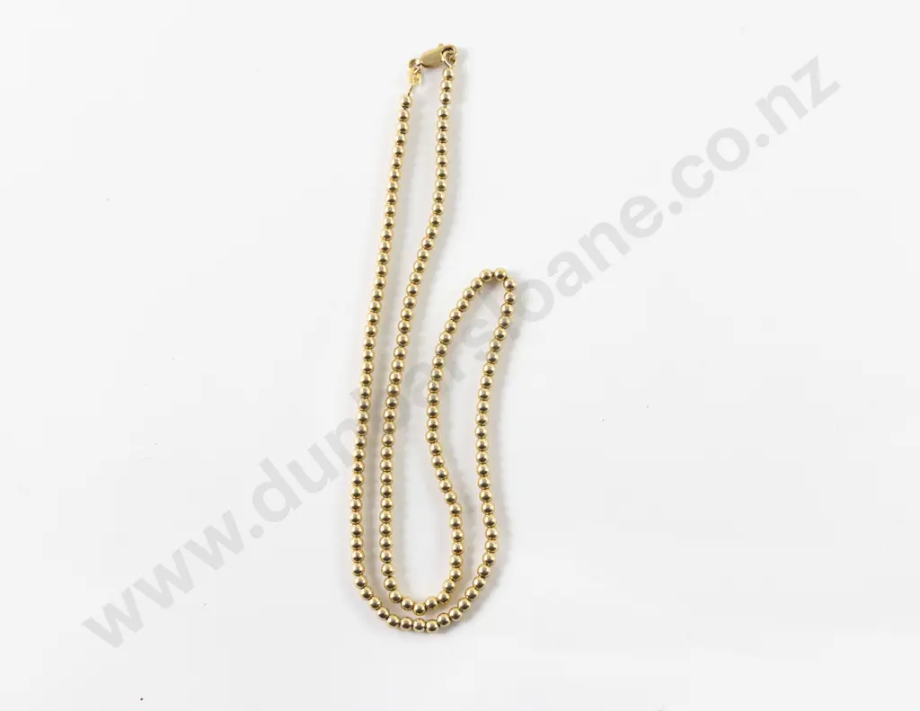 14ct Fancy Bead Link Neck Chain Image 1++
