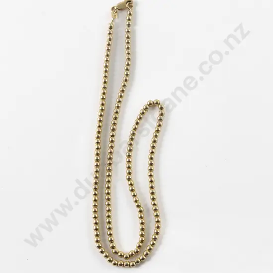 14ct Fancy Bead Link Neck Chain