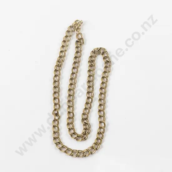 9ct Double Curb Link Neck Chain