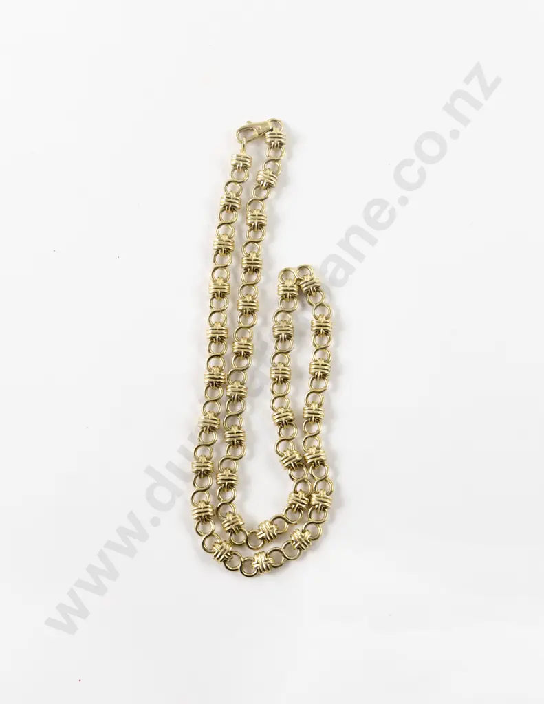9ct Fancy Link Neck Chain Image 1++
