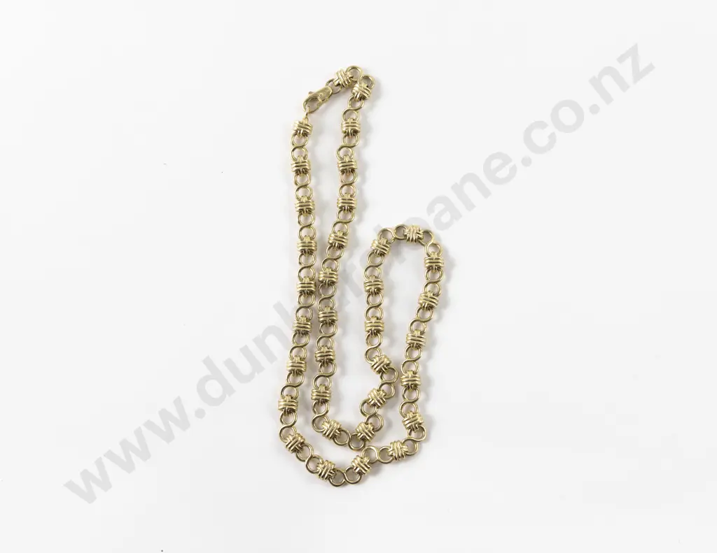 9ct Fancy Link Neck Chain Image 1++