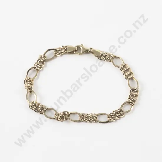 9ct Fancy Curb Link Bracelet