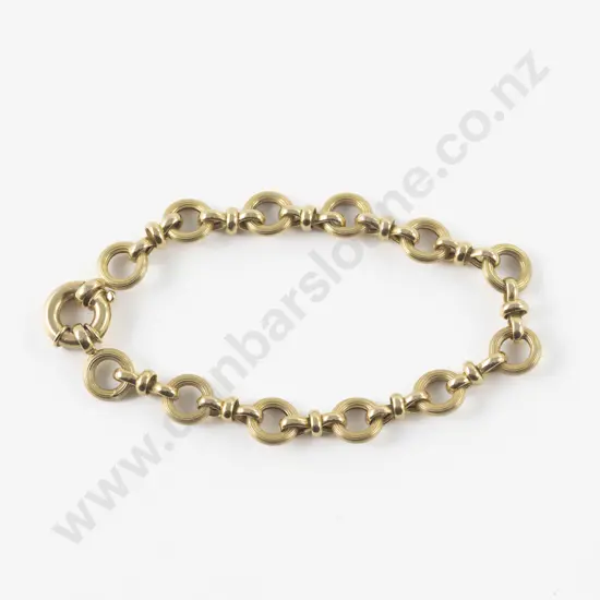 18ct Fancy Link Bracelet