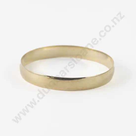 9ct Plain Bangle